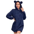 thumbnail image 1 of Ozmmyan Women's Fashion Sweater Socket Leopard Print Winter Thirt Comfortable Long Sleeve Coat, 1 of 8