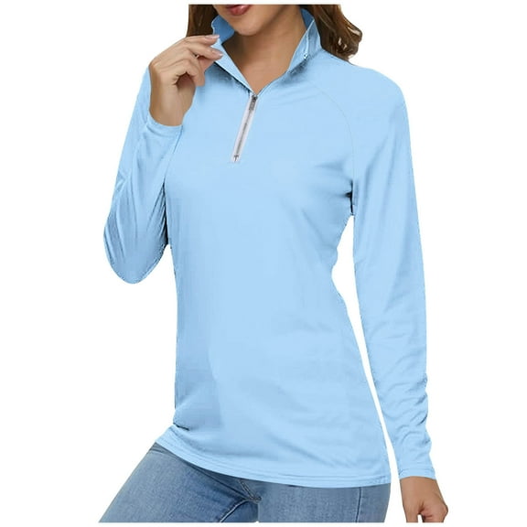 Ozmmyan Women's Lightweight Sportswear V-neck Zip Running Track Jacket Baseball Long Sleeve Workout Slim Fit Yoga Sportswear Pullover Breathable Sweat Wicking Functional Suit Top