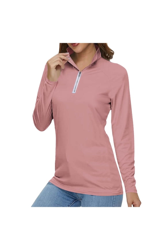Women's Lightweight Sportswear V-neck Zip Running Track Jacket Baseball Long Sleeve Workout Slim Fit Yoga Sportswear Pullover Breathable Sweat Wicking Functional Suit Top
