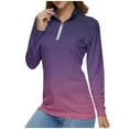 thumbnail image 1 of Ozmmyan Women's Lightweight Sportswear V-neck Zip Running Track Jacket Baseball Long Sleeve Workout Slim Fit Yoga Sportswear Pullover Breathable Sweat Wicking Functional Suit Top, 1 of 1