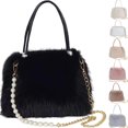 thumbnail image 1 of Ozmmyan Womens Fall Bags Fuzzy Plush Crossbody Handbag Warm Fluffy Shoulder Purse Winter, 1 of 4