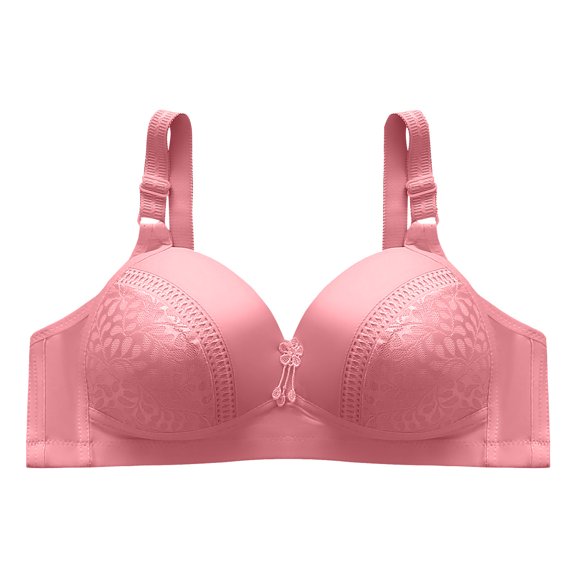 Ozmmyan&nbsp;Wirefree Bras for Women ,Plus Size Adjustable Shoulder Straps Lace Bra Wirefreee Extra-Elastic Bra Active Yoga Sports Bras 42D-48D, Summer