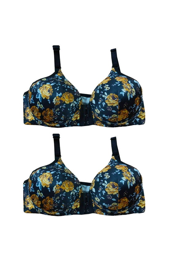 &nbsp;Wirefree Bras for Women ,Plus Size Front Closure Lace Bra Wirefreee Extra-Elastic Bra Adjustable Shoulder Straps Sports Bras 36B/C-50B/C, Summer