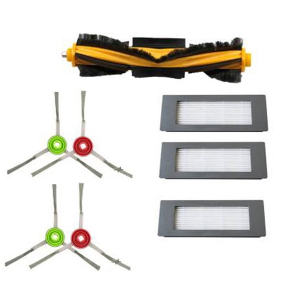 Ozmo 900 Replacement Kit: Non-Scratch Main Brush, 4 Side Brushes, 3 Filters