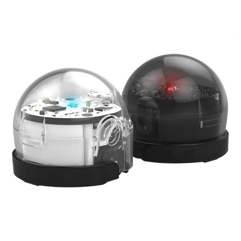 Ozobot 2.0 Bit Smart Robots Crystal White Titanium Black Pack Of 2