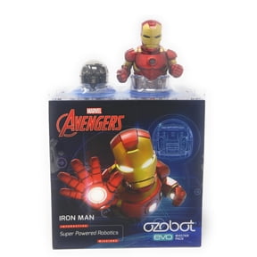 Ozobot Evo Starter Pack With Bonus Connectable Iron Man Skin & 4 pk Markers (Limited Edition)