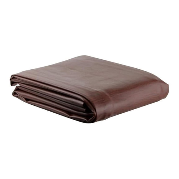 Ozone Brown Leatherette Pool Table Cover - 8 Foot