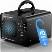 Ozone Generator 60,000mg/h, Commercial Ozone Machine Odor Eliminator for Home & Car, Air Purifier for Smoke, Pet, Basement, Large Spaces Black