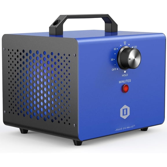 Ozone Generator 80000mg, Ozone Machine Odor Removal, Ozone Ionizer Deodorizer, Ozone Odor Eliminator for , , , Basement and Pet Room, Blue
