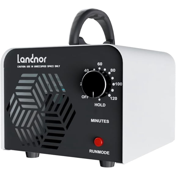 Ozone Generator 90,000mg/h for Up to 6,000 Sq Ft, High-Capacity Commercial Machine with Timer, Portable Air Purifier & Deodorizer Home, Basement, Smoke, Pets, Car, Office