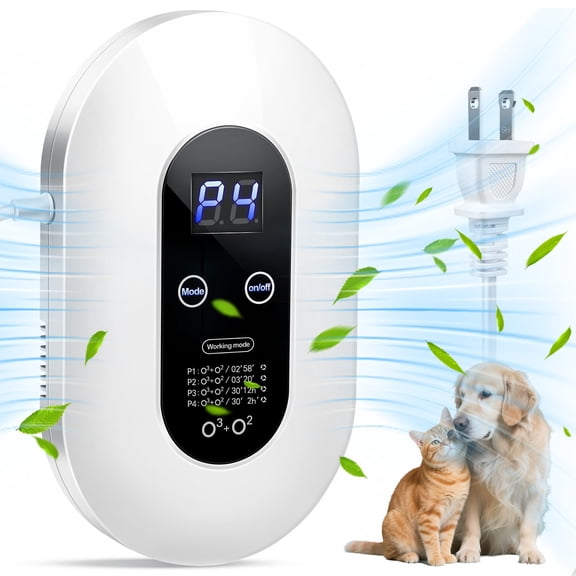 Portable Plug-in Odor Eliminator for Home - Small Deodorizer for Pet Litter Boxes, Toilets, Kitchens, Bedrooms, Shoes, Smoke and Household Odors
