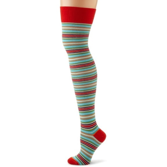 Ozone Women's Otk Pop Stripes,Red,9-11