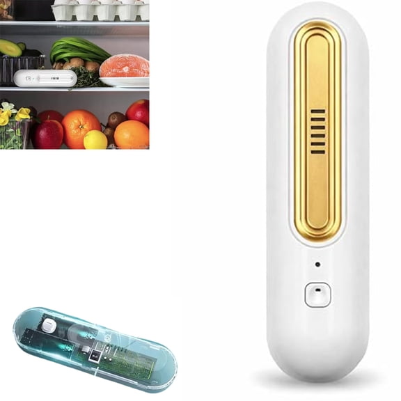 Ozoori Fridge Deodorizer Odor Eliminator, Rechargeable Odor Eliminator for Fridge, Compact Cordless, No Filter Replacement, Keep Your Fridge Fresh, Clean, And Odor-Free, Make Food Even Fresher