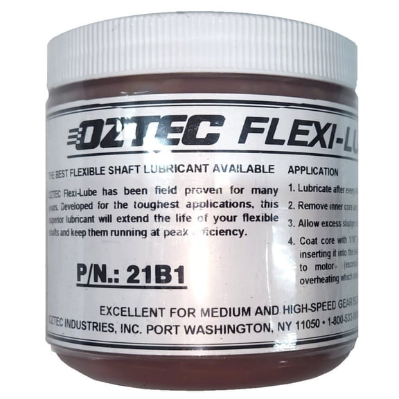 Oztec Industries 1 Lbs Jar Flexi-Lube Concrete Vibrator Flexible Shaft Lubricant