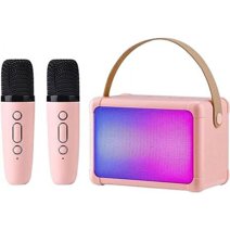 Ozuaz Karaoke Machine, Portable Bluetooth Speaker for Kids and Adult with LED Lights, Speaker Gifts for Family Party.