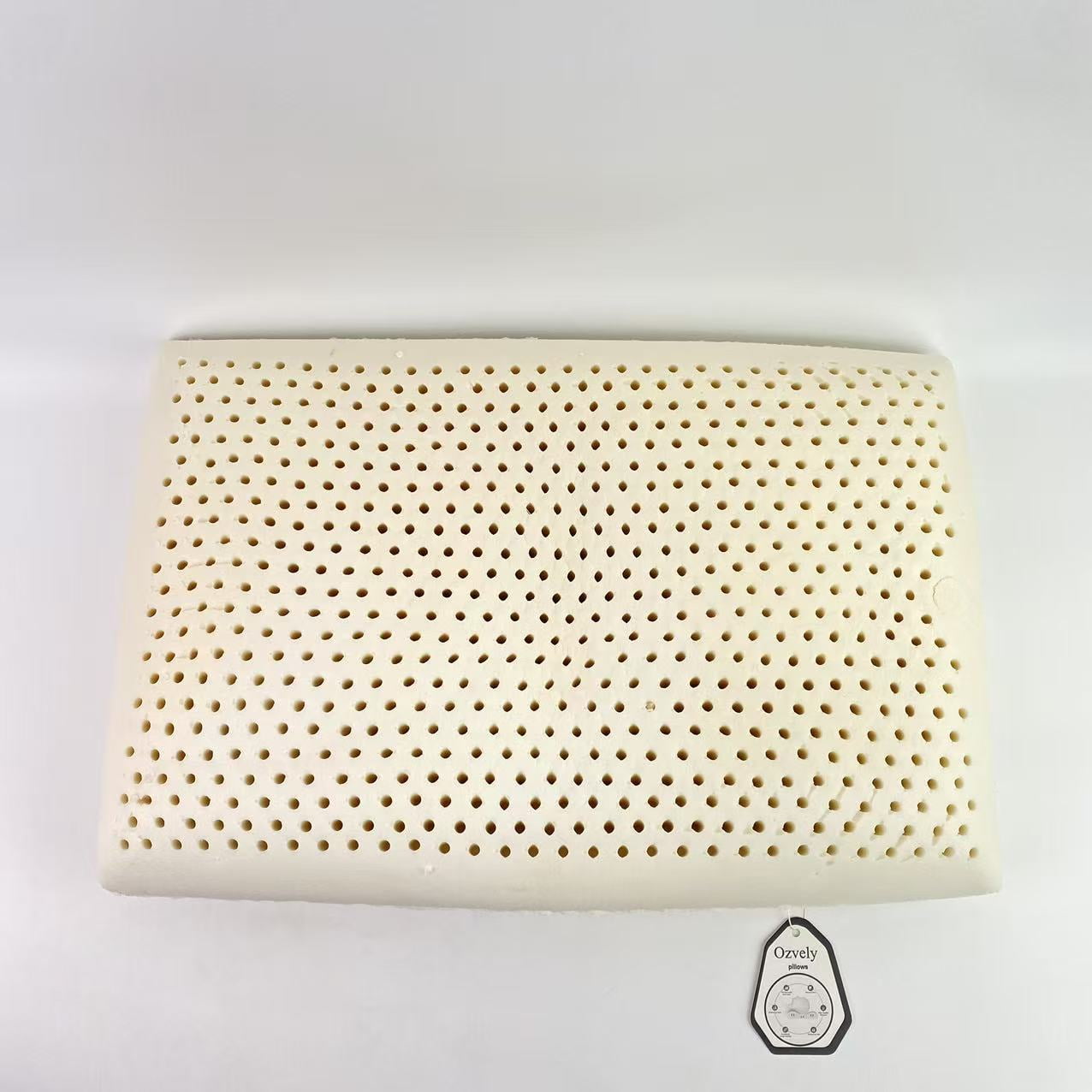 Ozvely pillows,Latex Pillow, Natural Cooling Latex, Medium Firm, Ergonomic Support for Side, Back & Stomach Sleepers. Breatthable Comfort. 24 × 16 inches