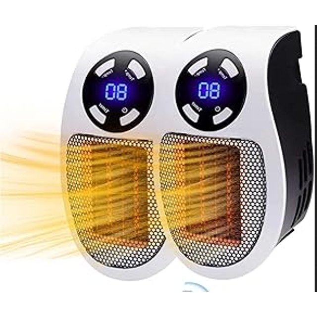 Ozzie Heater, Space Heaters for Indoor Use, 500W Plug in Wall Electric