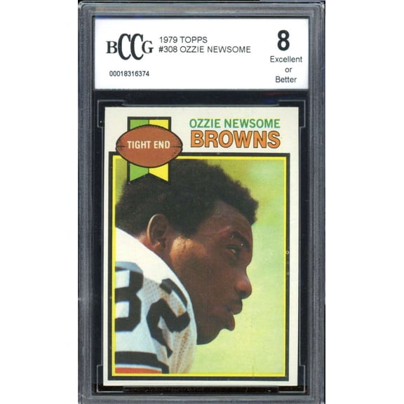 Ozzie Newsome Rookie Card 1979 Topps #308 BGS BCCG 8