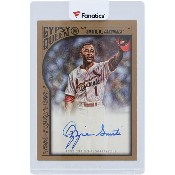 Ozzie Smith St. Louis Cardinals Autographed 2015 Topps GQ Gold #GQA-OS #1/25 Card - Fanatics Authentic Certified