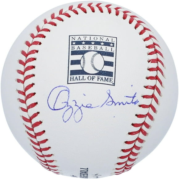Ozzie Smith St. Louis Cardinals Autographed Hall of Fame Logo Baseball - Fanatics Authentic Certified