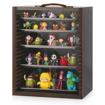 Ozzptuu Miniature Display Case for Collectibles Miniatures Storage Case Display Shelves Shelf for Mini Action Figures