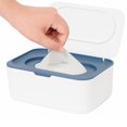thumbnail image 1 of Ozzptuu Wipes Dispenser, Wipe Holder for Baby & Adult,Reusable Wipes Case, Flushable Wipe Box with Sealing Lid(Blue), 1 of 6