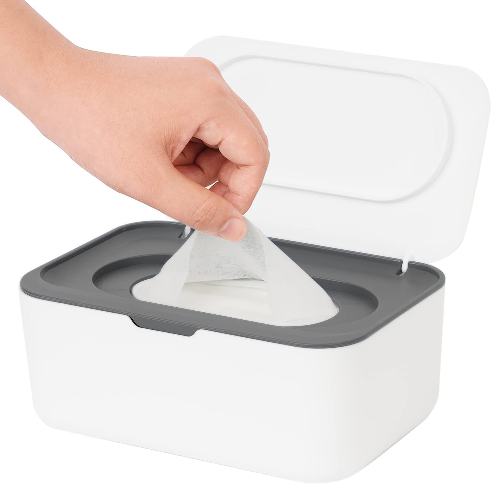 Ozzptuu Portable Wet Wipes Dispenser, Refillable Wipe Holder for Baby