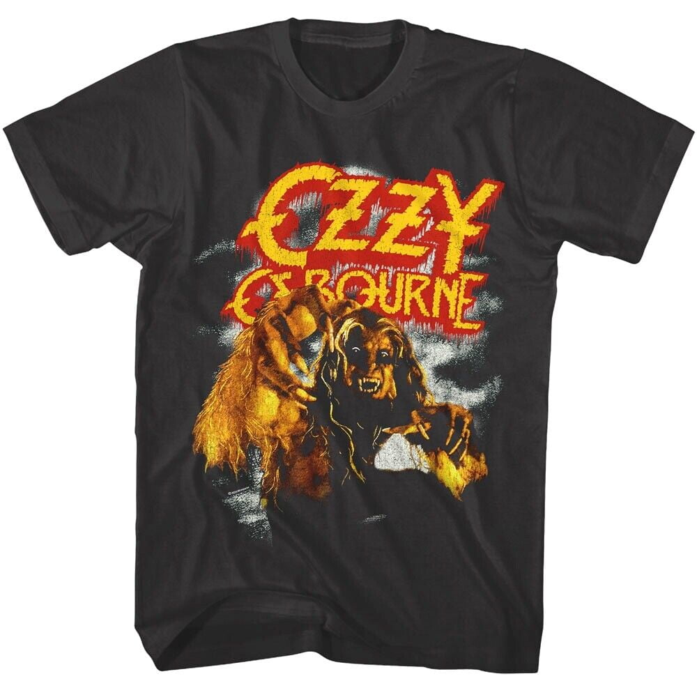 Ozzy Osbourne Bark at The Moon Werewolf Men's T Shirt Screams Now He Has Risen