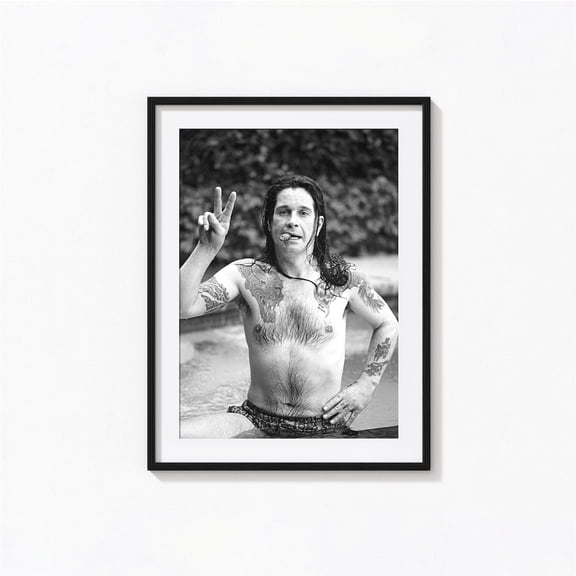 Ozzy Osbourne Black & White Photo, Iconic Rock Legend Wall Art, Vintage Music Photography Print, Unframed Poster Size 24x36