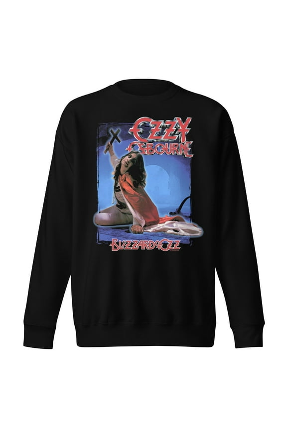 Ozzy Osbourne Blizzard of Oz Jumbo Print Unisex Sweatshirt - Black - Extra Large