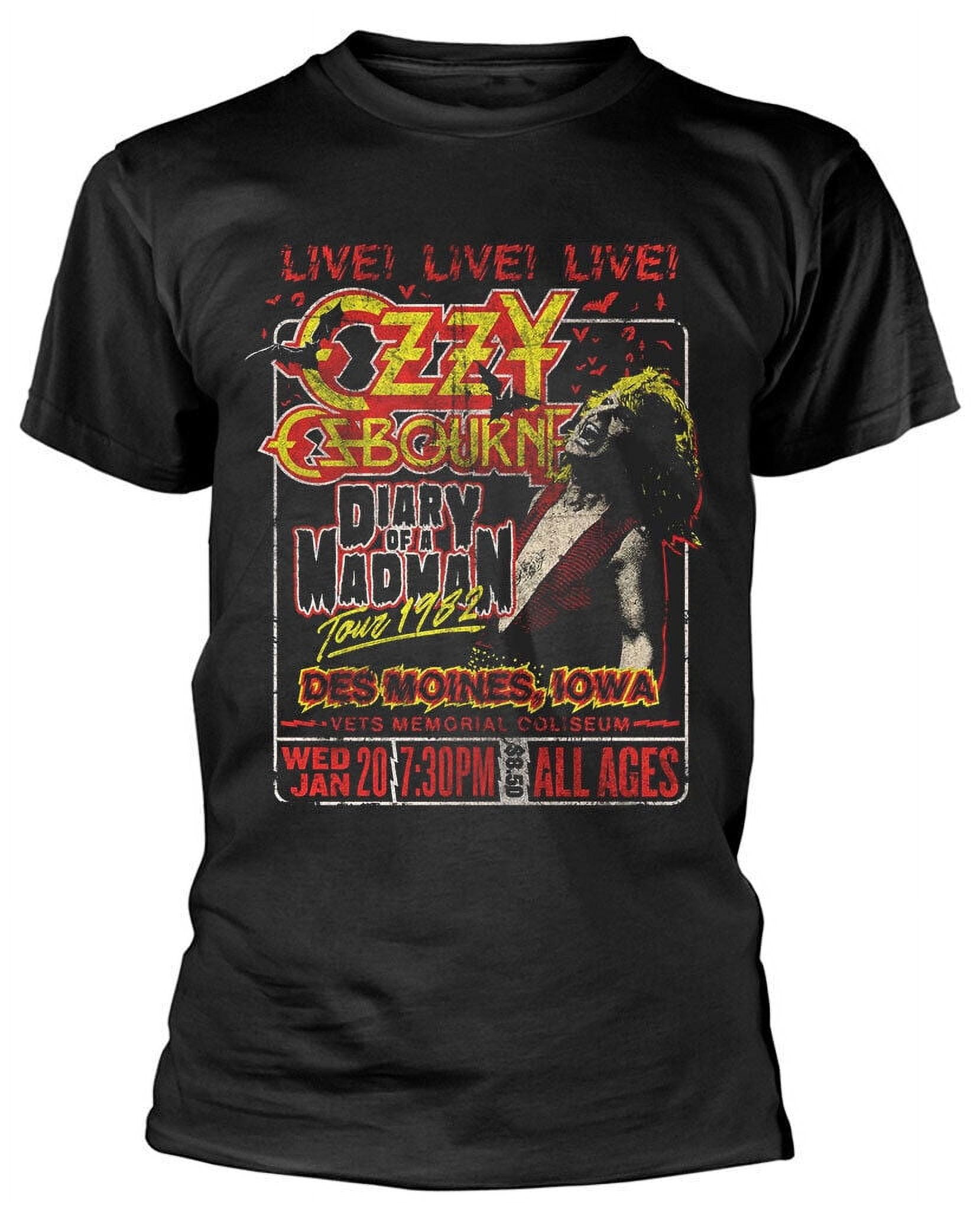 ozzy osbourne diary of a madman tour shirt