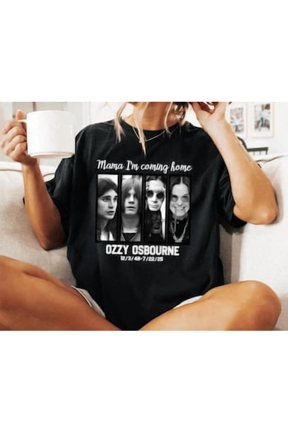 Ozzy Osbourne Final Tour Shirt, No More Tours Vintage Shirt, Retro Rock Legend 1970–2025 Tribute, Lightning Graphic Band Merch Top, Music Icon, Millitary Green Tshirt