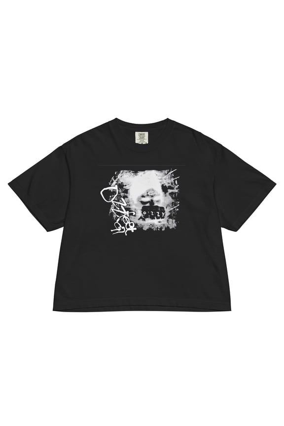 Ozzy Osbourne Fist Bump Mineral Wash Womens Crop Top