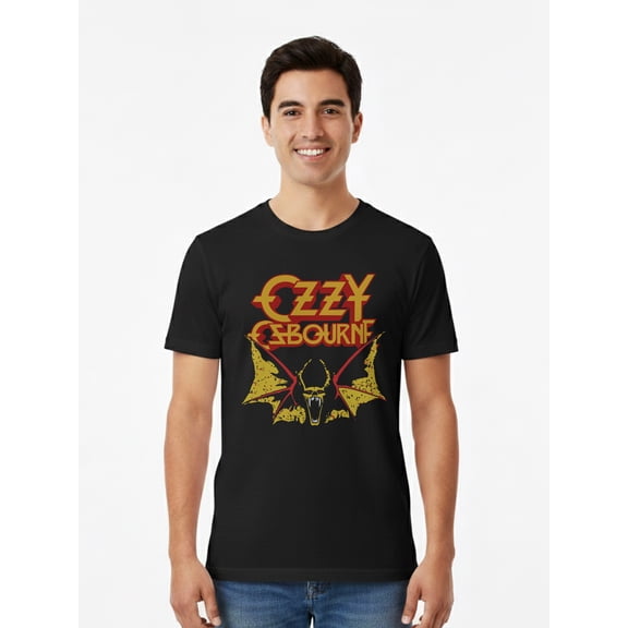 Ozzy Osbourne, Men's & Big Men's Graphic Tee, Bat Cover, Sizes S-3XL