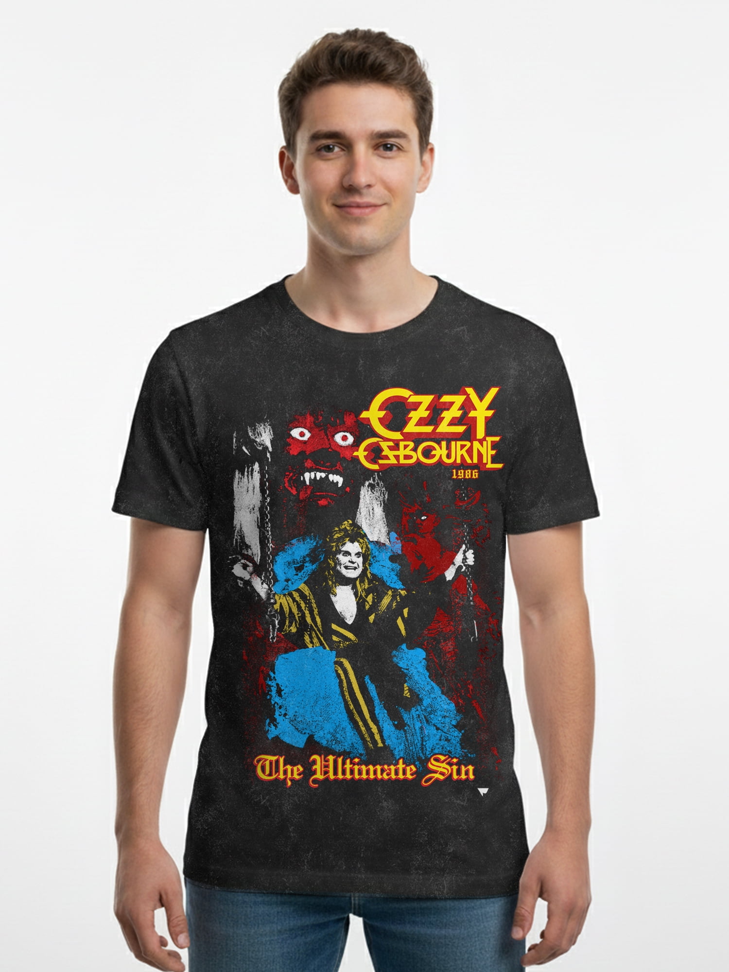 Ozzy Osbourne, Men's & Big Men's Graphic Tee, The Ultimate Sin, Sizes S-3XL