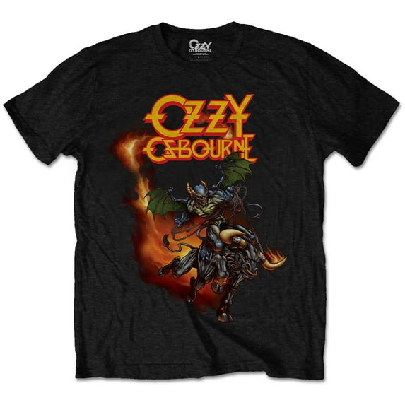 Ozzy Osbourne Men's Demon Bull T-shirt Small Black