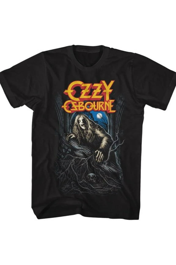 Ozzy Osbourne Music Bark at The Moon Album Cover Mens Short Sleeve T Shirt Vintage Style Graphic Tees