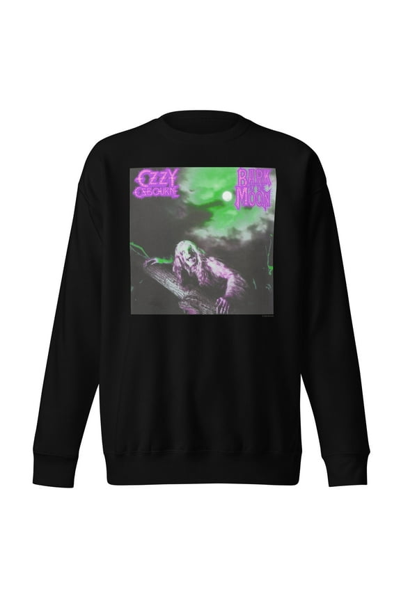 Ozzy Osbourne Neon Bark Jumbo Print Unisex Sweatshirt - Black - Large