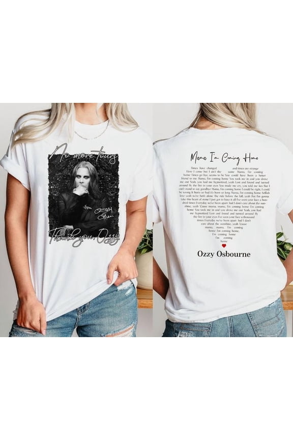 Ozzy Osbourne No More Tours Two Sides T-Shirt Unisex, Sizes S-XL S-5XL, TRENDING TSHIRT
