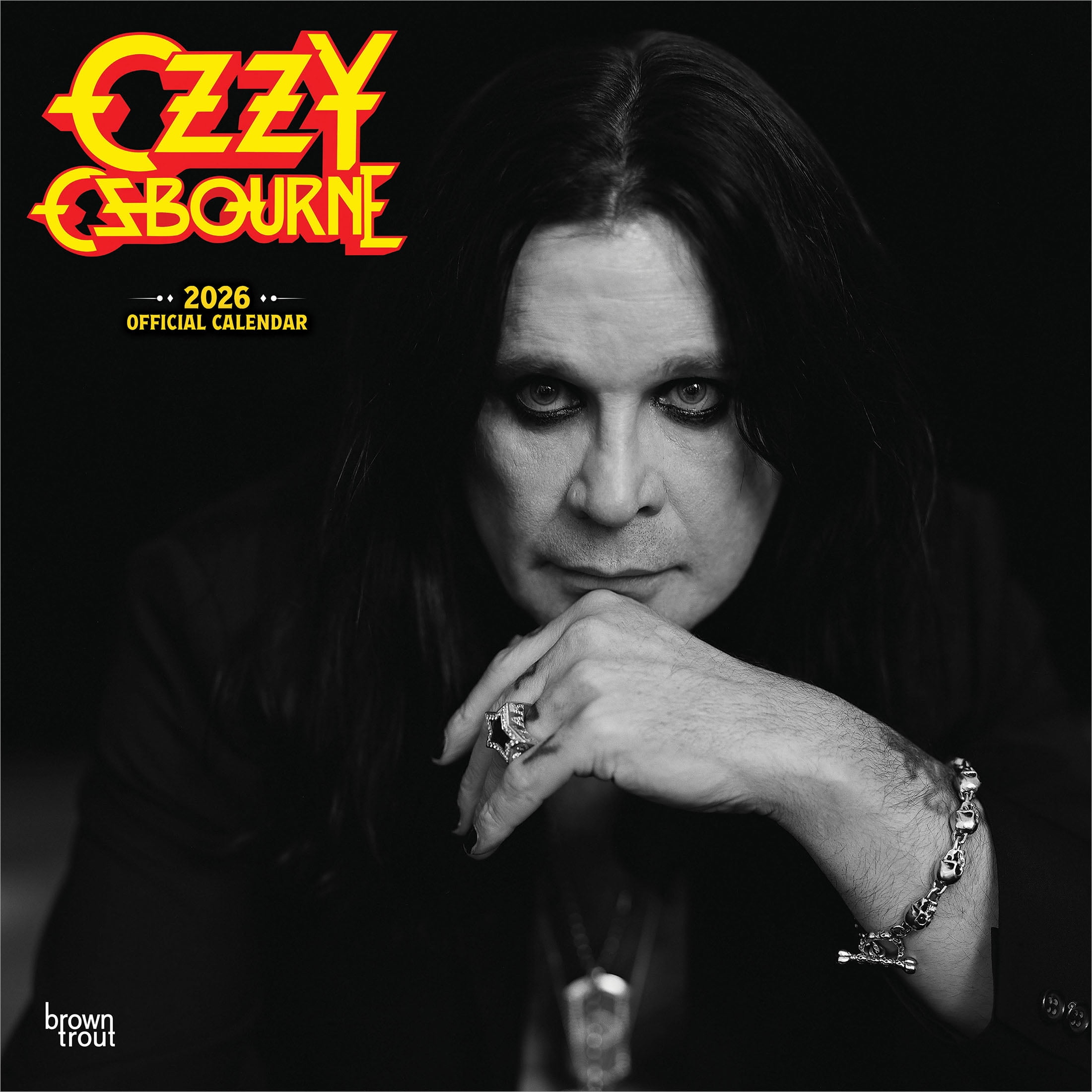 Ozzy Osbourne | 2026 12x24" (Hanging) Wall Calendar | Plastic-Free | BrownTrout