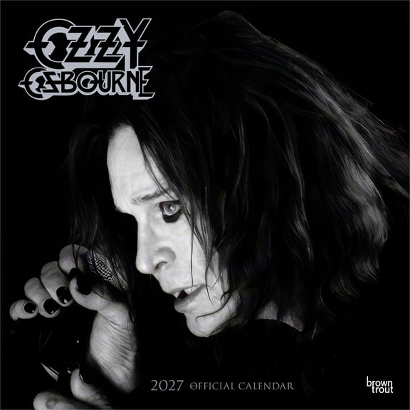 Ozzy Osbourne OFFICIAL | 2027 12x24" (Hanging) Wall Calendar | BrownTrout