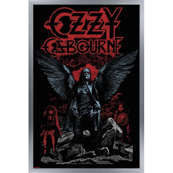 Ozzy Osbourne - Ozzy Has Wings Red Wall Poster, 22.375" x 34" Framed