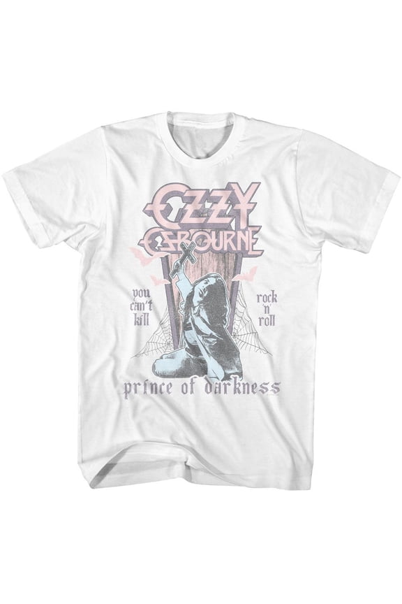 Ozzy Osbourne Pastel Coffin White Adult T-Shirt