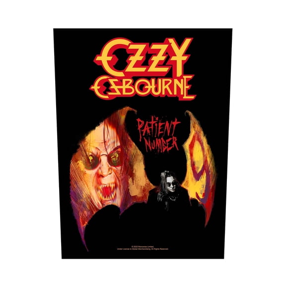 Ozzy Osbourne Patient No 9 Woven Back Patch