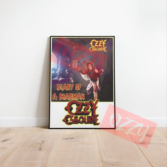 Ozzy Osbourne Poster, Rock Metal Music Icon Wall Art Print