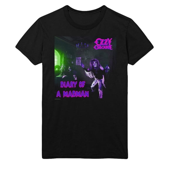Ozzy Osbourne Purple - Small Diary Unisex T-Shirt - Black - Small