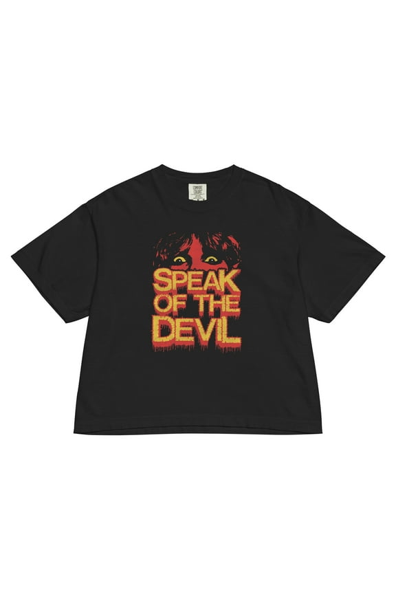 Ozzy Osbourne Speak of the Devil Vintage Mineral Wash Womens Crop Top