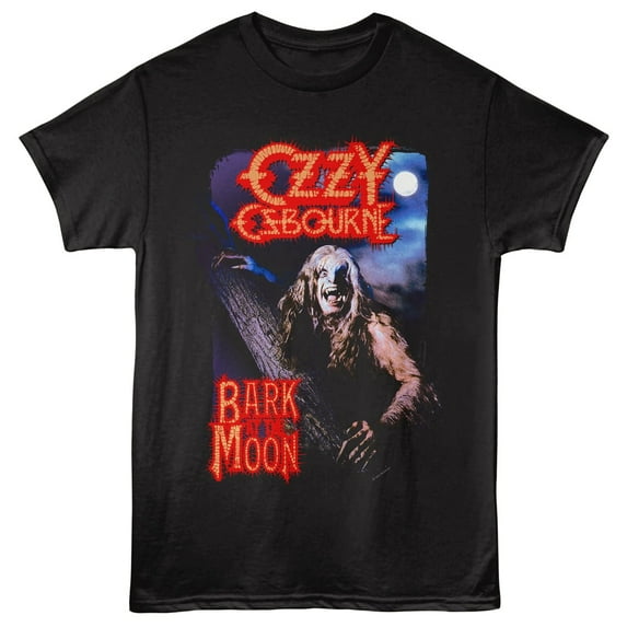 Ozzy Osbourne Tree Bark at the Moon Men's T Shirt (Black, Big&Tall2XLT)