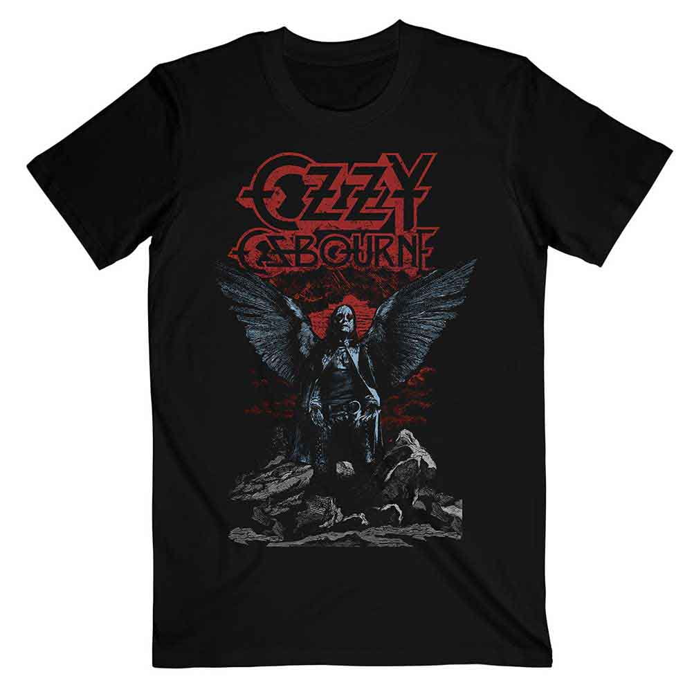 T-shirt Unisexe Ozzy Osbourne - Motif "Enfer" En Noir - Taille Large - Neuf Avec étiquettes