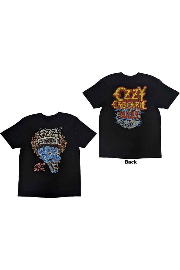 Ozzy Osbourne Unisex T-Shirt: Bark At The Moon Tour '84 (Back Print)